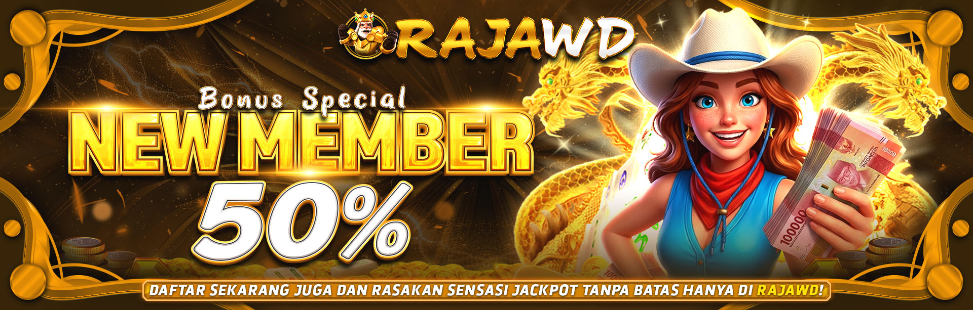 BONUS NEW MEMBER 50%